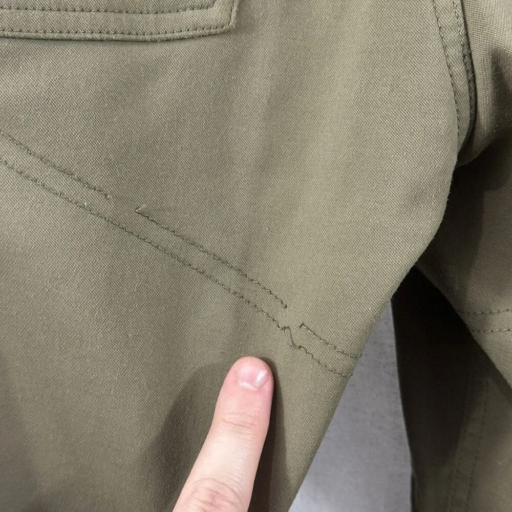 LIVSN Ecotrek Trail Pants Olive Green Mens Sz 38x30L Gorpcore Outdoor Hiking